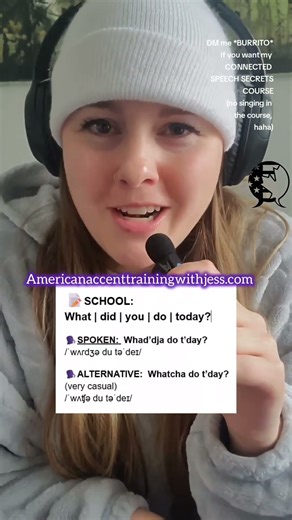 RAP + REPEAT AFTER A NATIVE SPEAKER 🗣What did you do today? #americanaccenttraining