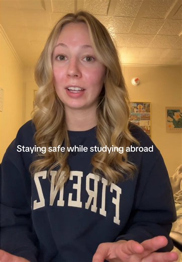 “Let’s talk about being safe while studying abroad. There are safety risks wherever you go, but here are some tips and tricks to be safe and aware while being overseas. Stay safe and be smart!” 🎥: Vanessa Pollari (@Vanessa.pollari), ASA Florence, Spring 2025 #studyabroad #safetyabroad #traveltok
