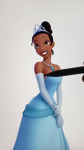 Tiana's Transformation in Disney Art