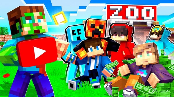 I Built a Zoo for YOUTUBERS in Minecraft