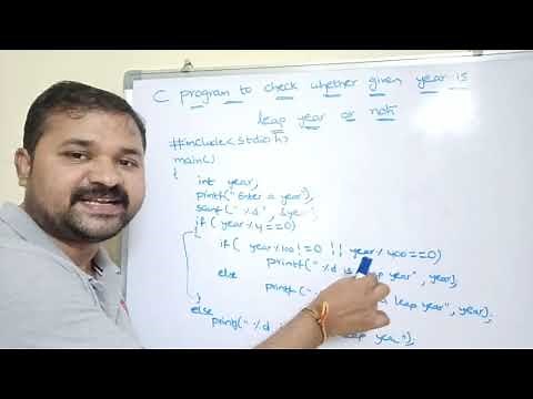 leap year or not program in c|C Program to Find whether given Year is a Leap Year or not