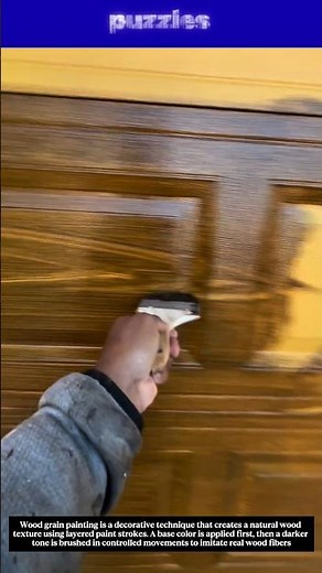 Realistic Wood Grain Painting | Satisfying Wood Effect Finish!