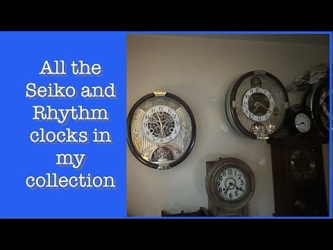 All the Seiko and Rhythm clocks in my collection