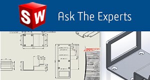 Folded flat patterns in SOLIDWORKS drawings