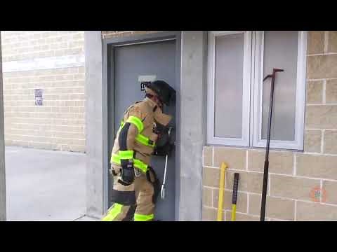 Conventional forcible entry- inward swinging door