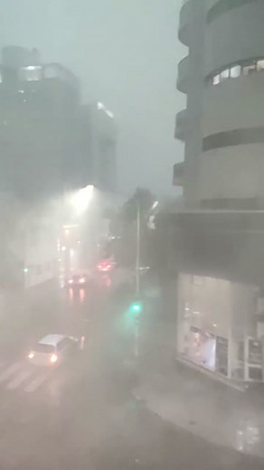 Intense storms battered parts of Argentina with wind, rain and possible hail. #TheWeatherChannel #fyp #Argentina #storm #rain