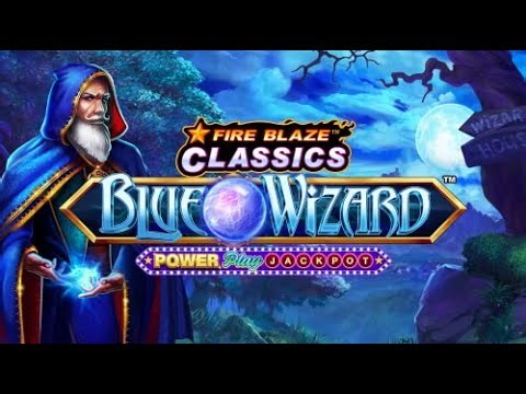 Fire Blaze Blue Wizard™ PowerPlay Jackpot