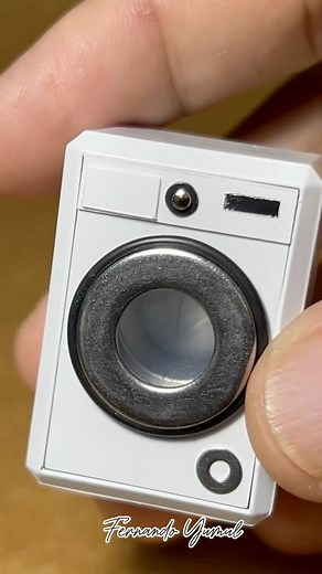 52K views · 1K reactions | Miniature washing machine made from a perfume lid — quick process.  #MiniatureArt #dioramaartist #miniaturequotes #miniatureartwork #fyp #everyone #dioramaart #filipino #miniature #DIY #diorama | Fernando Yumul | Facebook
