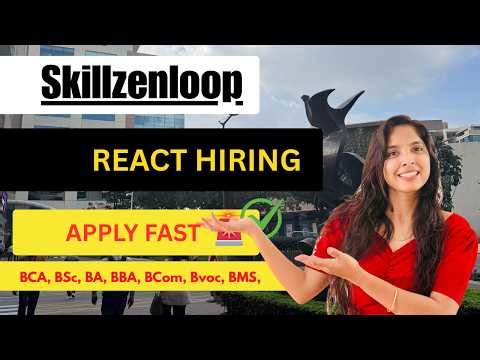 Frontend Developer Intern React.js Hiring 🚀 | Fresher & Experienced | IT Company Jobs 2026