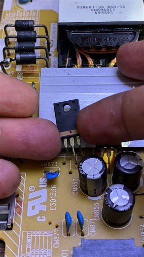 replacing the Schottky diode with a different type in the power supply #power #modifikasi #repair