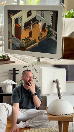 8.7K views · 51 reactions | This is so nostalgic 凉 the is the G4 iMac and I absolutely love it! What should I do next?? #thesims #apple #imac #g4imac #nostalgic | Brad Canning | Facebook
