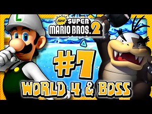 New Super Mario Bros 2 3DS - World 4 & Boss (2/2) (2 Player) 100%