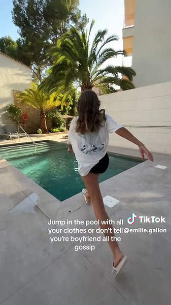 Exciting Pool Jumping Fun on a Sunny Day