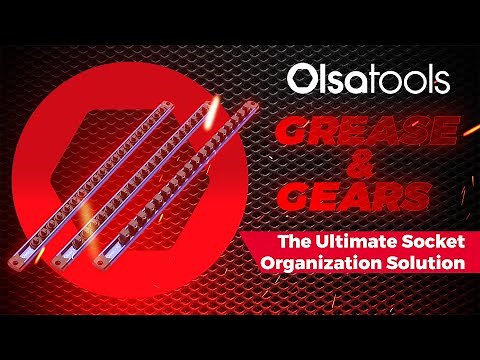 Olsa Tools Grease & Gears Series: Magnetic Aluminum Socket Organizer