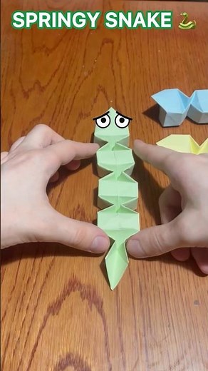 Easy Origami Springy Snake Tutorial | How to Make a Paper Snake That Jumps