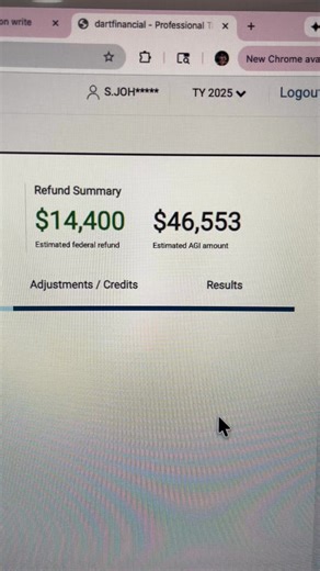 Shaketta Johnson on Instagram: "😮‍💨 Last quote of the night… and it’s giving BIG refund energy. Married Filing Jointly ✅ Estimated Refund: $14,400 💰 Based on their last pay stubs. Let me say this loud: taxes are NOT one-size-fits-all. What somebody else gets has nothing to do with what YOU qualify for. I’m taking FREE quotes until Jan 1st — and Taxmas starts Jan 2nd. 👑 Cash advances available for eligible clients. 📌 Want your numbers? Comment “QUOTE” or DM “TAXMAS” 📝 Intake: https://form.j
