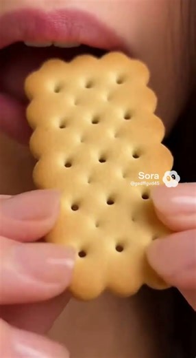 🍪 Girl Eating Cookies ASMR (Mouth Close-Up) | Super Satisfying Crunch 😋