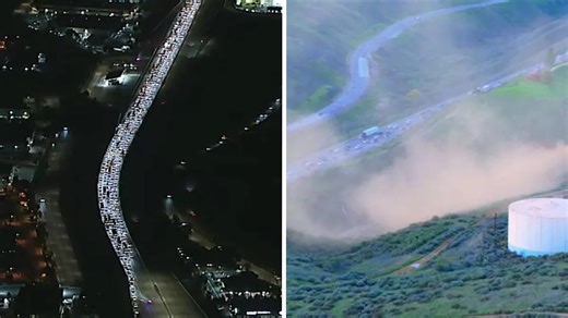 Gas leak causes major disruption on 5 Freeway in Castaic