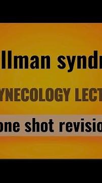 Kallman syndrome gynecology lecture