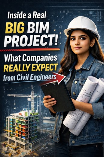 Inside a Real BIM Project: What Companies Actually Expect from Civil Engineers Civil engineering careers don’t fail suddenly. They fall behind quietly. Most students learn software. But companies hire people who understand real BIM project environments. A real BIM project is not solo work. It is coordination between architectural, structural, MEP, planning, and execution teams— all working on one live digital model with deadlines and changes. That is what companies actually expect. This video ex