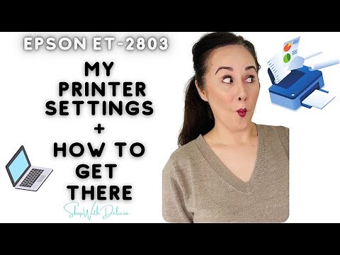 How to change the printer settings Epson ET 2803 - For Sublimation