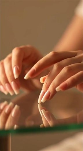 ASMR Girl Tapping Nails on Glass Table (Super Relaxing Sounds) #asmr #relax