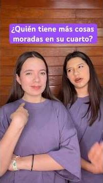 Who has more purple things in their room? 💜
