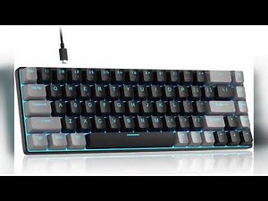Review: MageGee Portable 60% Mechanical Gaming Keyboard, MK-Box LED Backlit Compact 68 Keys Mi...