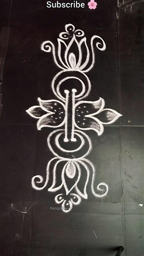 #sideborderkolam_1♥️ creative side border design #shorts #kolam #sidebordermugulu #trending #viral