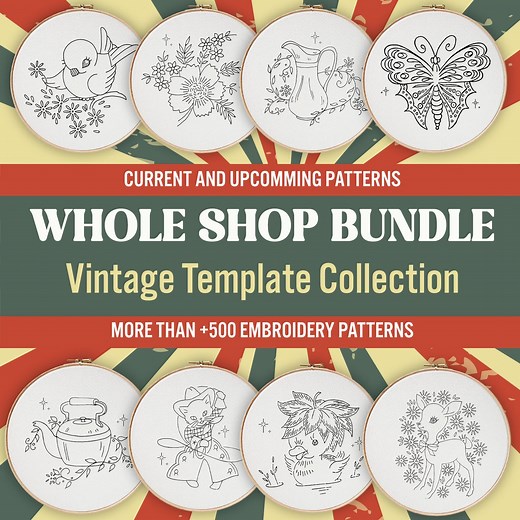 500  Vintage Embroidery Patterns: Hand Embroidery Designs (PDF Download) - Etsy