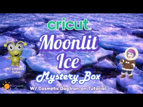 Cricut New Moonlit Ice Mystery Box with Cutie Plus a Cosmetic Bag Iron-on Tutorial