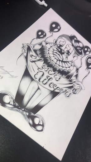 Drawing a Chicano Payasito with Ballpoint Pen | Chicano Pen Art