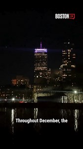 The Prudential Tower is one of Boston’s most recognizable landmarks — a true North Star of the city’s skyline. But have you ever looked up and wondered just how tall those massive “Prudential” letters are? Here’s the answer: each letter stands about one basketball hoop tall, and the full sign stretches three school buses wide. Plus, find out how the tower’s nightly December light colors are chosen to brighten Boston’s skyline. Read more: https://trib.al/P8VDsqL | Boston.com
