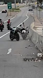 1.6M views · 6.3K reactions | Always stay alert. This is a rare instance of a ghost riding bike were the rider fell off and the bike kept going. And someone not paying attention on the shoulder got took it out. | Gixxer Brah | Facebook