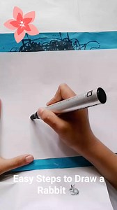 4.1M views · 30K reactions | Easy Steps to Draw a Rabbit  My daughter's drawing ❤️ #drawing #fblifestyle | Febbie Milloroso | Facebook