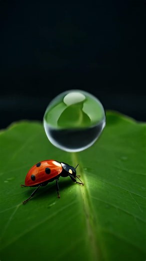 A Single Raindrop Hits Like a Bomb 🐞 POV ASMR #ladybug #rainstorm #naturedrama #cinematic