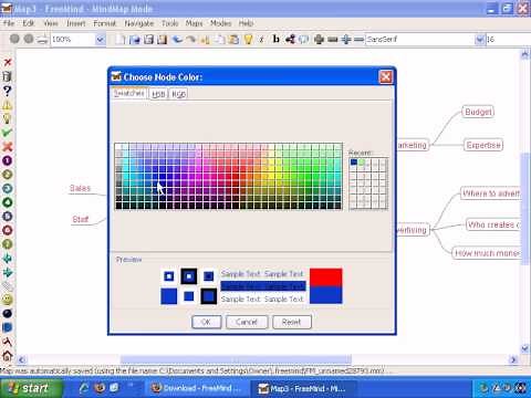 Introduction To Mind Mapping - How To Format Using FreeMind Options For Mind Mapping