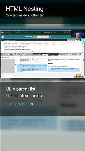HTML Nesting: UL and LI Explained