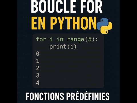 séance 2 : BOUCLE FOR & Fonctions prédéfinies