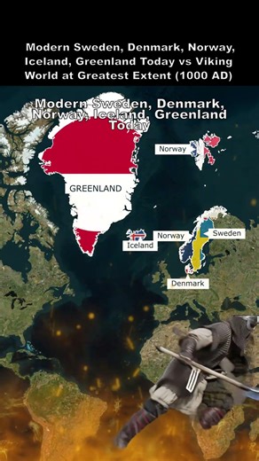 Scandinavia Vs Viking World at Greatest Extent 1000 AD 2