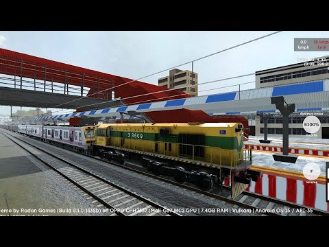 SHUNTING EMU LOCAL TRAIN||THAKURLI YARD TO KALYAN JN WITH WDS6ad||Simulation railway