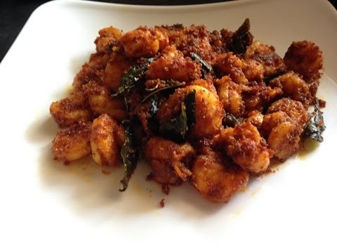 Prawns Fry Recipe - How To Make Indian Style Prawns Fry Recipe - Shrimp Fry Recipe