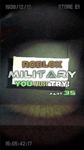 Roblox Military Games YOU Must try BACK in your feed!🔥