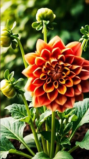 Dahlia Flower Growing Timelapse — Seed to Bloom in Fast Motion