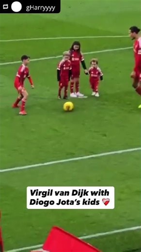 Jota's family moment reveals Liverpool's true heart #liverpoolfc #viral #heartwarming