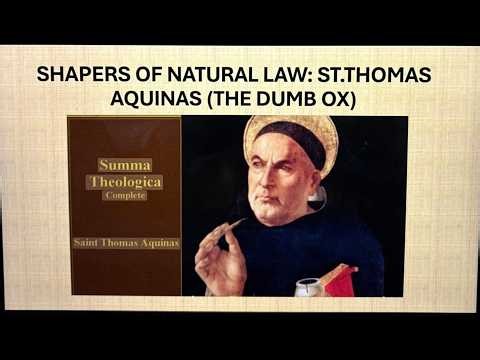 Shapers of Natural Law: St.Thomas Aquinas(The Dumb Ox): JurisQuestHub Episode 7