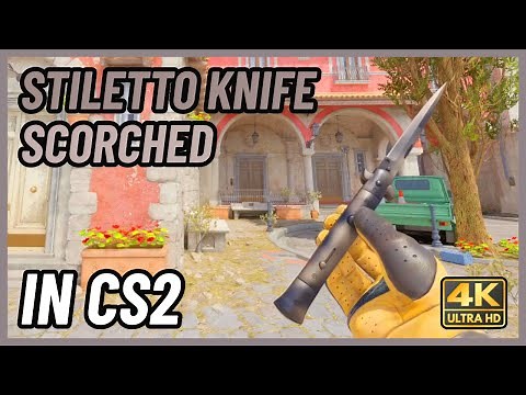 ★ CS2 Stiletto Knife Scorched | CS2 Knife In-Game Showcase [4K]