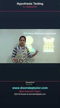 Null and Alternative Hypothesis UGC NET Paper 1 Complete Lectures @ doorsteptutor.com