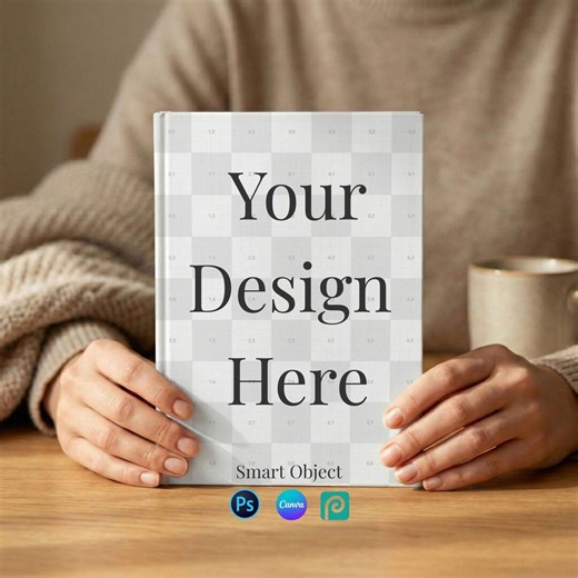 A5 Journal Mockup, Handheld Notebook, Canva & PSD Smart Object Template (digital Download) - Etsy