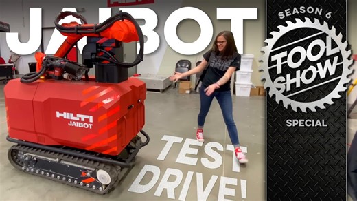 They let SARAH drive the Hilti JAIBOT Jobsite Robot! Now she wants one.